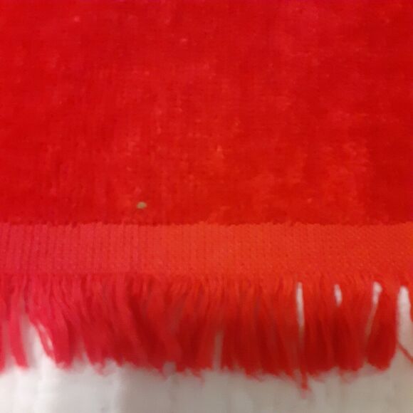 Christmas Hand Towel Candles Fringed - Picture 4 of 5